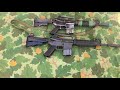 VIETNAM CAR-15 - reproduction XM177E2 details and support gear