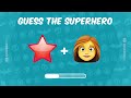Guess the Superhero by Emoji | Superhero Quiz 🦸‍♂️