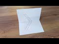 How to Draw 3D Ladder illusion | Trick Art Optical illusion