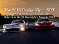 Dodge Viper Returns To Le Mans