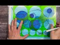 How to Create Abstract Art Using Watercolors and Mixed Media | Intuitive Neurographic Art Process