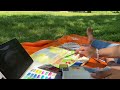 Artist Vlog - Plein Air with the Moleskine A3 Sketchbook- ASMR