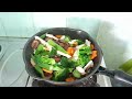 VEGAN STIR-FRY VEGETABLES - Tips for Stir-Frying Fresh Green Vegetables Like Restaurants.