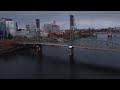 Hawthorne Bridge Raising Drone Portland 2023