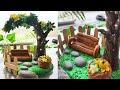 Crafting Nature's Beauty with Air Dry Clay | Garden setup with Cold Porcelain | Clay Craft Ideas