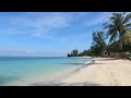 Tranquil Waves and Serene Solitude🌴Relaxing Tropical Island Beach with Crystal Clear Blue Waters 🌊4K