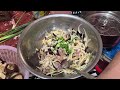 ត្រីចំហុយមីសួរ Steam fish with glass noodles recipes