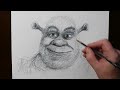 How to Draw Shrek Scribble Art Drawing