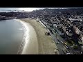 Weymouth Beach - Bowleaze Cove to Pavilion - DRONE with commentary along the way.