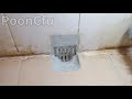 修理過牆鐵渠漏水 leaking iron channel over the wall