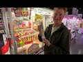 Bargain Vending Machines at Japanese Game Center & Crane Games Food Challenge - Eric Meal Time #769