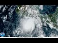 Twin Major Hurricanes Norma and Otis [October 2023] Satellite Animation