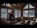 Ultimate Cozy Cabin Jazz ✨  Relaxing Instrumental Jazz 🎹  with Crackling Fire Sounds 🔥