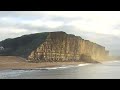 CCTV captures shocking 1000 tonne cliff fall at West Bay