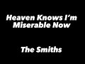 Heaven Knows I’m Miserable Now - Acoustic Cover
