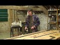 How to make a longbow - marking out the stave - how to make a longbow -making the laminated war bow
