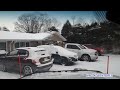 SNOW PLOWING FROM THE DRIVERS VIEW - My own driveway and a couple new customers