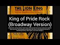 This Land vs. King of Pride Rock (Movie) vs. King of Pride Rock (Broadway)
