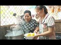 Chuối Hầm Dừa Ăn Kèm Tép Rang Mặn Bữa Cơm Gọi Nhớ với Những Gia Đình Xa Quê | BQCM & Family T716