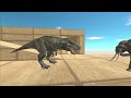 Animals go down mountains. Don't get eaten by dinosaurs! | Animal Revolt Battle Simulator