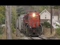 Youngstown & Southeastern Railroad raining leaves and hauling trash IBCX 7225 