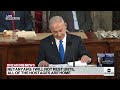 Israeli Prime Minister Benjamin Netanyahu thanks Biden while addressing Congress