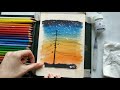 How to use watercolor pencils tutorial for beginners