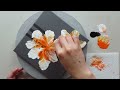 (750) 2 Flowers with 3 Lines | Easy Painting ideas | Painting for beginners | Designer Gemma77
