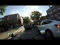 Relaxing motorcycle filtering in London traffic ASMR