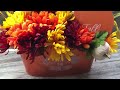 Dollar Tree Fall Centerpiece - Easy DIY - Autumn Decor #falldecordiy