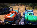 Cars McQueen Monster Truck 8x8 Jackson Storm Ryan Laney Miss Fritter APB Police Charlie Checker Toys