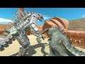 Godzilla 2014 and King Kong vs Mechagodzilla - Animal Revolt Battle Simulator