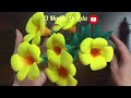 DIY: How to make Allamanda cathartica flower with foam sheets /  Cómo hacer flor de en foami