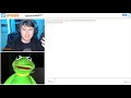 Kermit looks for a valentine on Omegle