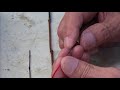 布袋竹3本継・簡単タナゴ竿の製作　その2