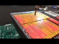 LitePlacer pick-and-place machine with 3D printed SMD tray - Full run