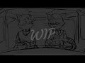 WIP storyboard (Lackadaisy fan animation)