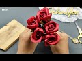 DIY satin ribbon roses/how to make beautifull flower with satin ribbon easily