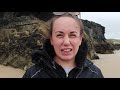 Visiting POLDARK Filming Locations at Holywell Bay, Cornwall (The weather was WILD!)