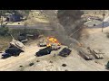 Israeli Military Oil Tankers Convoy Badly Destroyed by Irani Fighter Jets and Helicopters | GTA⁵