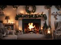 Cozy Winter Fireplace | Fireplace Sounds | Relaxing Ambiance