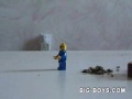 Lego guy rolling a joint