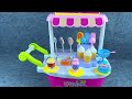 7 Minutes Satisfying with Unboxing Pink Ice Cream Food Truck Set Review Toys ASMR