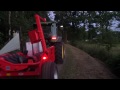 KUHN RW1610 e-Twin - Round bale wrappers (In action)