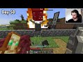 I Survived 100 Days as a VILLAGER in Hardcore Minecraft...