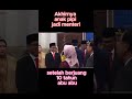 Akhirnya anak pipi jadi menteri setelah berjuang 10 tahun #ahy #menteri #prabowo #presiden