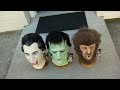Trick Or Treat Studios Frankenstein Wolfman Dracula Mask Set
