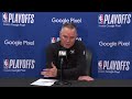 Michael Malone Addresses Nuggets Players Missing Shoes During Pregame | 2024 NBA Playoffs