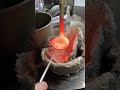 Melting scrap silver