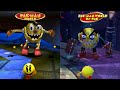 Pac-Man World Re-Pac - Enemies Comparison (Original vs Remake) - Side by Side